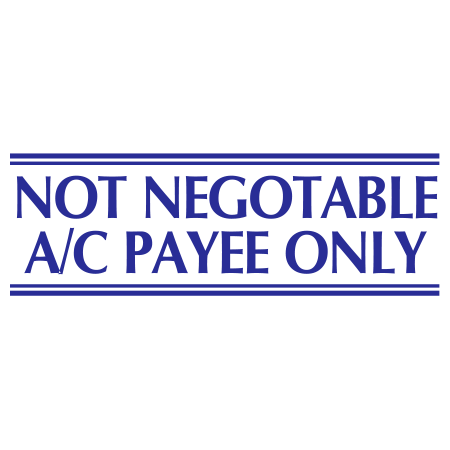 Not Negotiable AC Payee Only - Trodat S-Printy