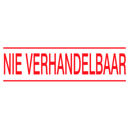 Nie Verhandelbaar - Trodat S-Printy