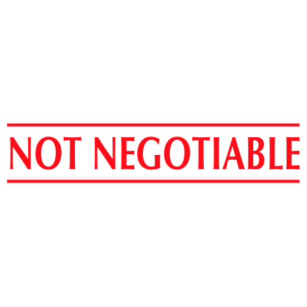 Not Negotiable - Trodat S-Printy