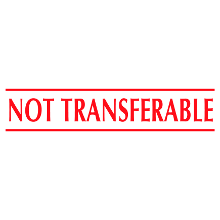 Not Transferable - Trodat S-Printy